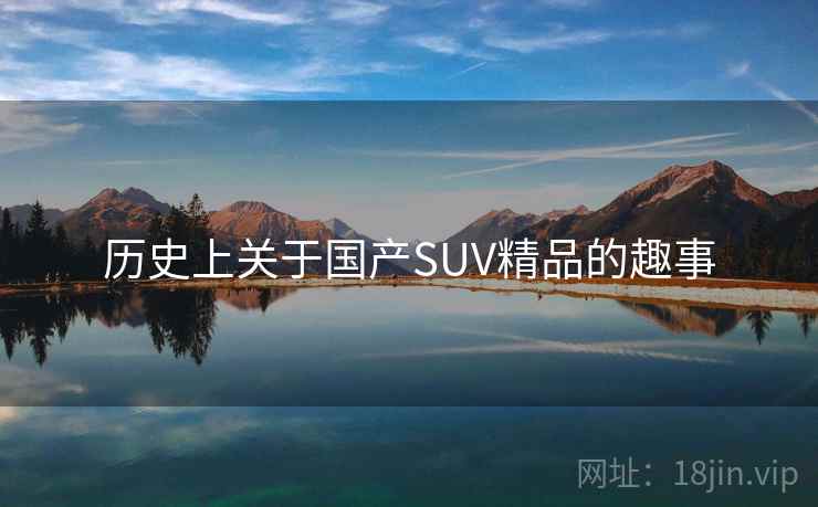 历史上关于国产SUV精品的趣事